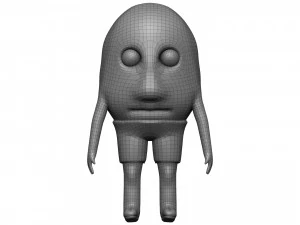 Cartoon Kiwi 3D Model