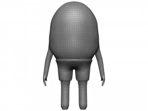 Cartoon Kiwi 3D Model