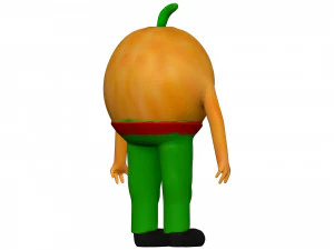Cartoon Orange 3D Model