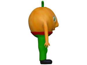 Cartoon Orange 3D Model
