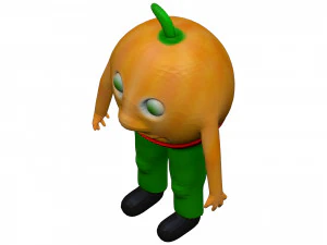 Cartoon Orange 3D Model