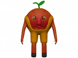 Cartoon Peach 3D Модель
