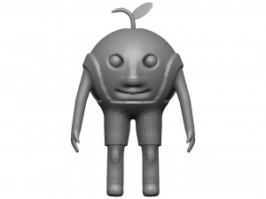 Cartoon Peach Model 3D