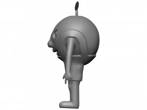 Cartoon Peach 3D Model