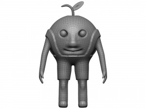 Cartoon Peach Model 3D