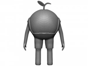 Cartoon Peach 3D Model