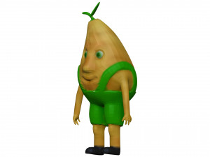 Cartoon Pear 3D 模型