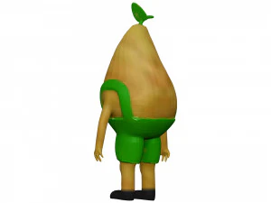 Cartoon Pear 3D Model