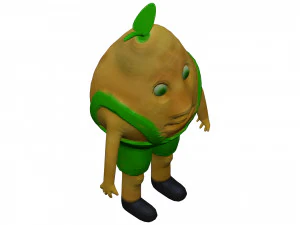 Cartoon Pear 3D Model