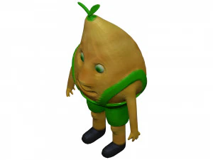 Cartoon Pear 3D Model