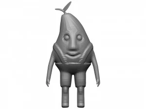 Cartoon Pear 3D Model