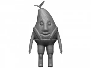 Cartoon Pear 3D Model