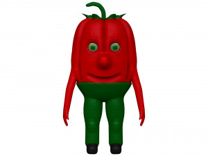 Cartoon Pepper Modello 3D