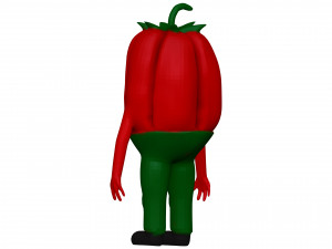 Cartoon Pepper 3D-Modell