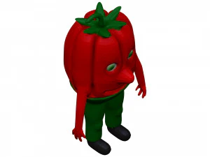 Cartoon Pepper 3D Model