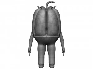 Cartoon Pepper 3D Model