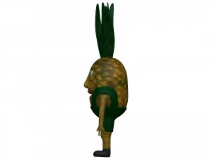 Cartoon Pineapple 3D Model
