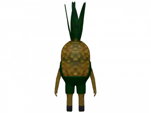 Cartoon Pineapple 3D Model