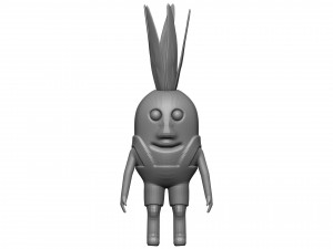 Cartoon Pineapple 3D Model