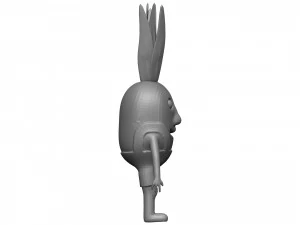 Cartoon Pineapple 3D Model