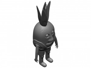 Cartoon Pineapple 3D Model