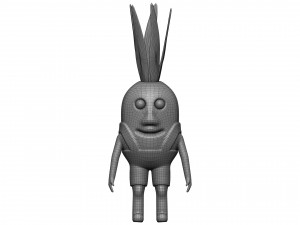 Cartoon Pineapple 3D Model