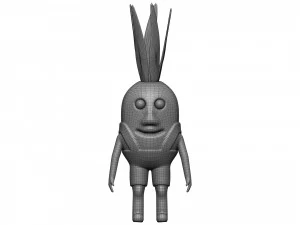 Cartoon Pineapple 3D Model