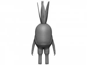 Cartoon Pineapple 3D Model