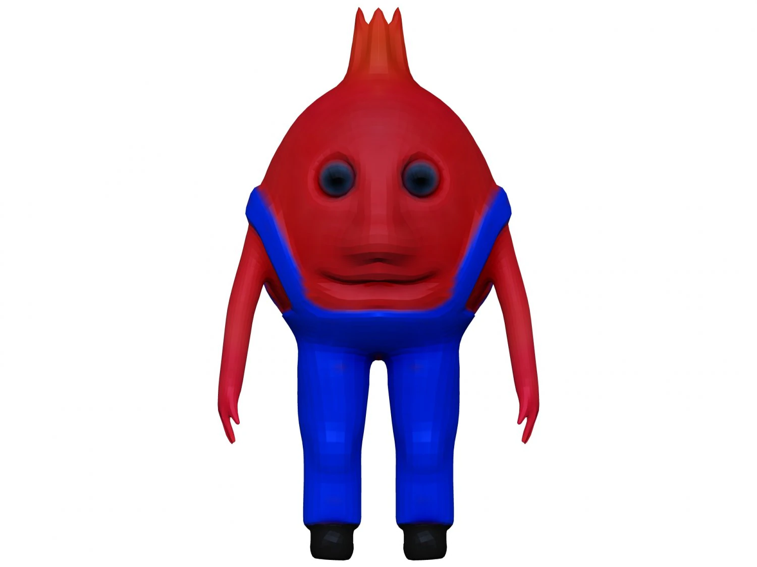 Cartoon Pomegranate 3D Model .c4d .max .obj .3ds .fbx .stl .blend