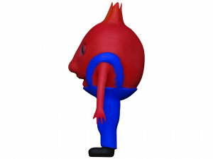 Cartoon Pomegranate 3D Model