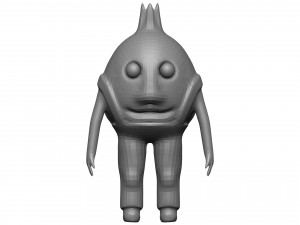 Cartoon Pomegranate 3D Model
