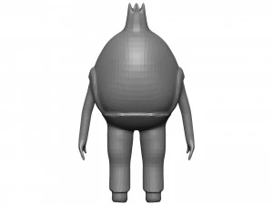 Cartoon Pomegranate 3D Model