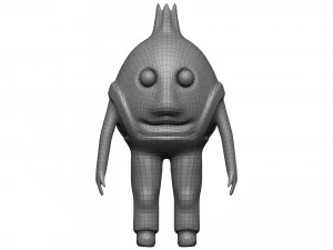 Cartoon Pomegranate 3D Model