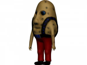 Cartoon Potato 3D Model