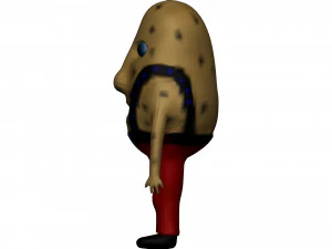 Cartoon Potato 3D Model