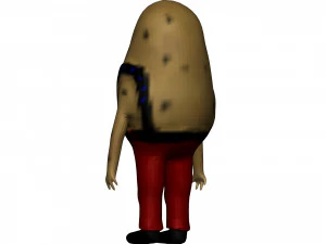 Cartoon Potato 3D Model