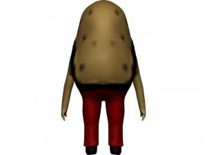 Cartoon Potato 3D Model