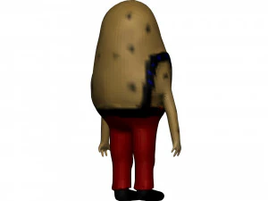 Cartoon Potato 3D Model