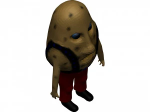 Cartoon Potato 3D Model