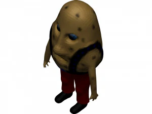 Cartoon Potato 3D Model
