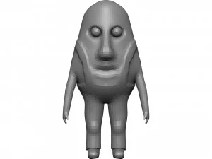 Cartoon Potato 3D Model
