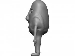 Cartoon Potato 3D Model