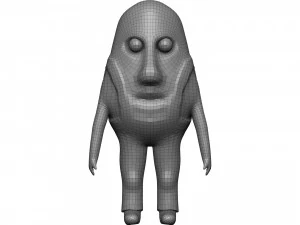 Cartoon Potato 3D Model