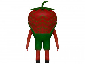 Cartoon Strawberry Modèle 3D