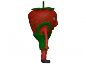 Cartoon Strawberry Modèle 3D