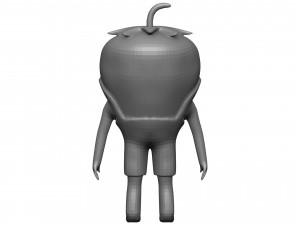 Cartoon Strawberry Modèle 3D
