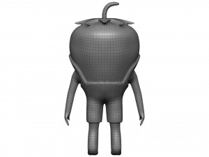 Cartoon Strawberry Modèle 3D