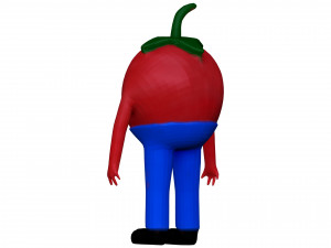 Cartoon Tomato 3D Model