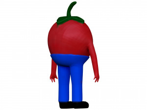 Cartoon Tomato 3D Model