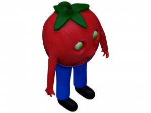 Cartoon Tomato 3D Model